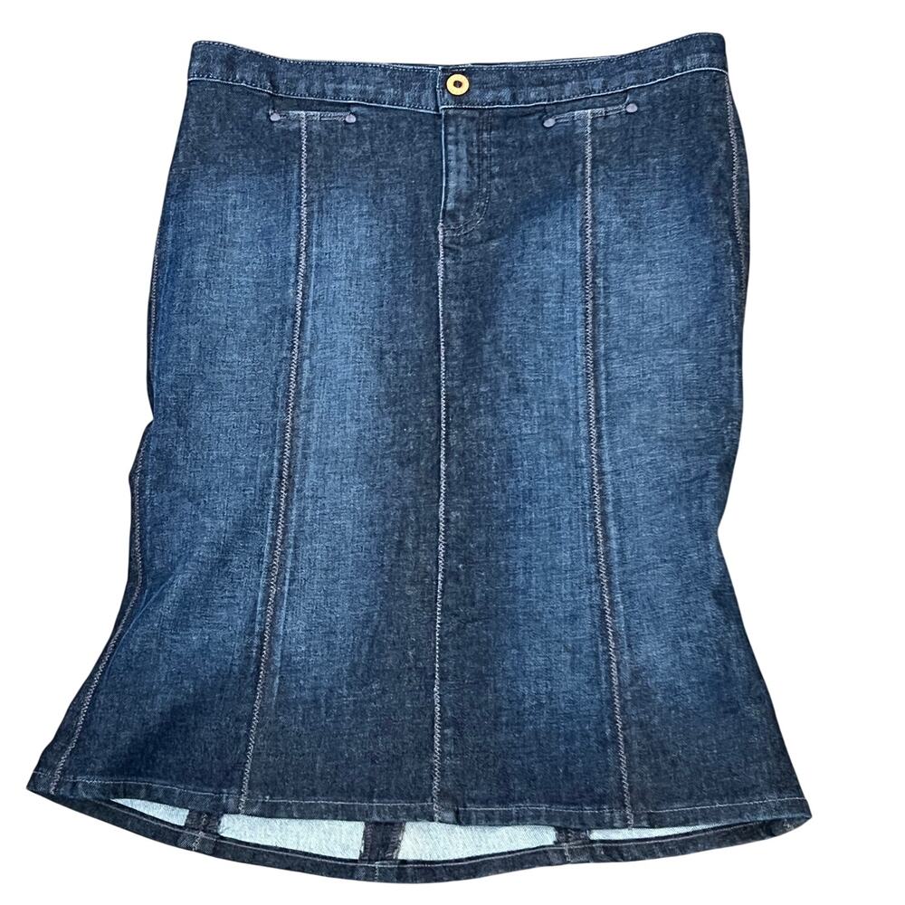 Adriano Goldschmied The Grace Denim Skirt Size 29 Regular Stretch Medium Wash